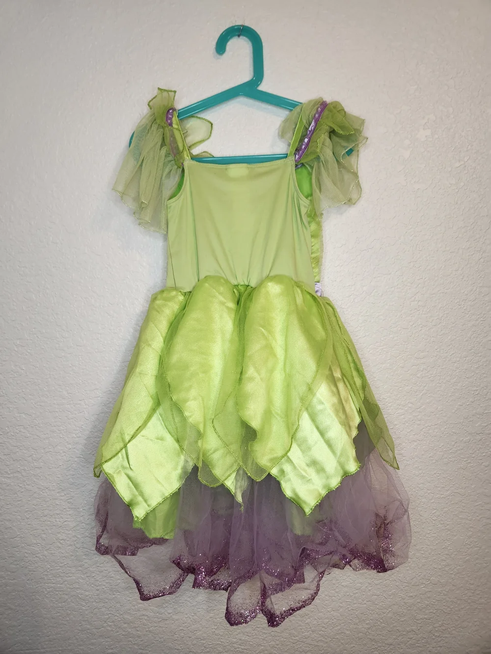 Disney Store Tinker Bell Costume Child Size Medium 5 6  Green And Purple - Picture 11 of 14